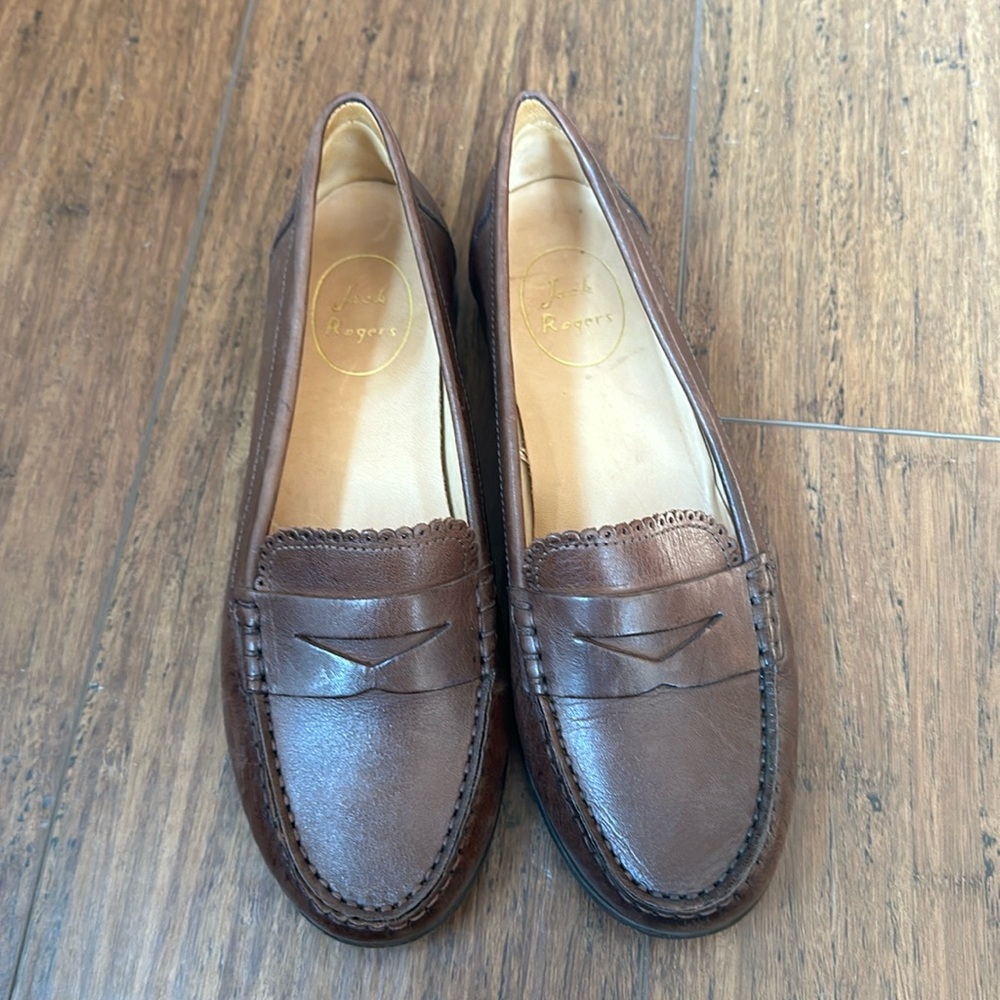 Jack rogers brown loafers